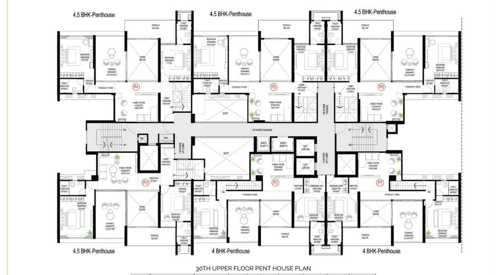 Ganga-Imperia-30th-Upper-Floor-Pent-Pent-House-Plan